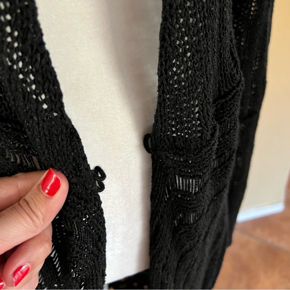 BCBGMAXAZRIA Knitted Open Duster Cardigan Size L - Picture 5 of 13